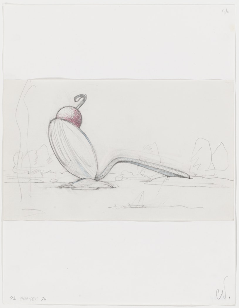 untitled study for the sculpture Spoonbridge and Cherry