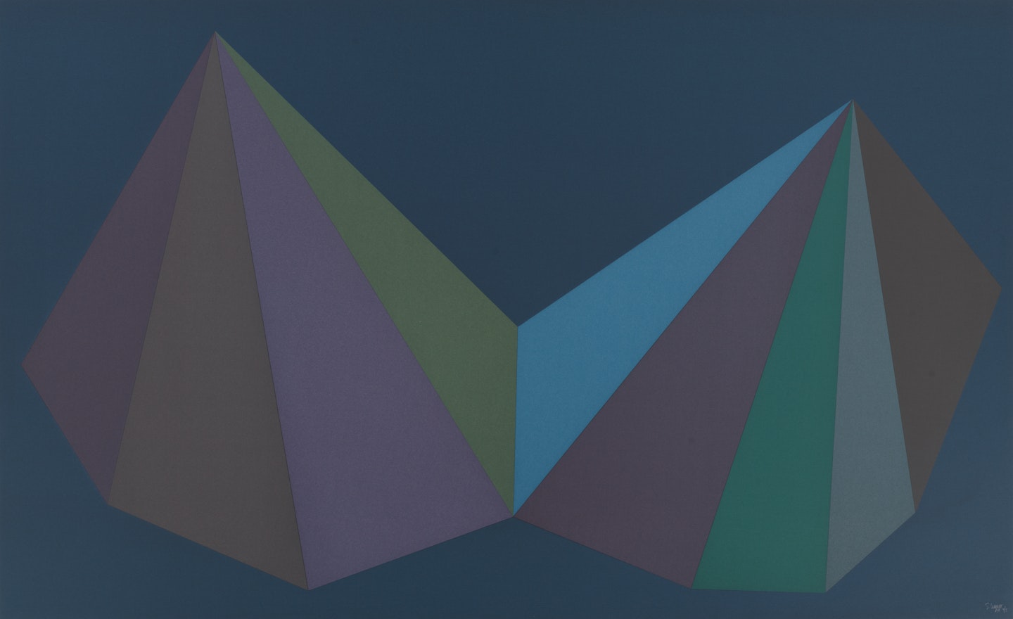 Two Asymmetrical Pyramids