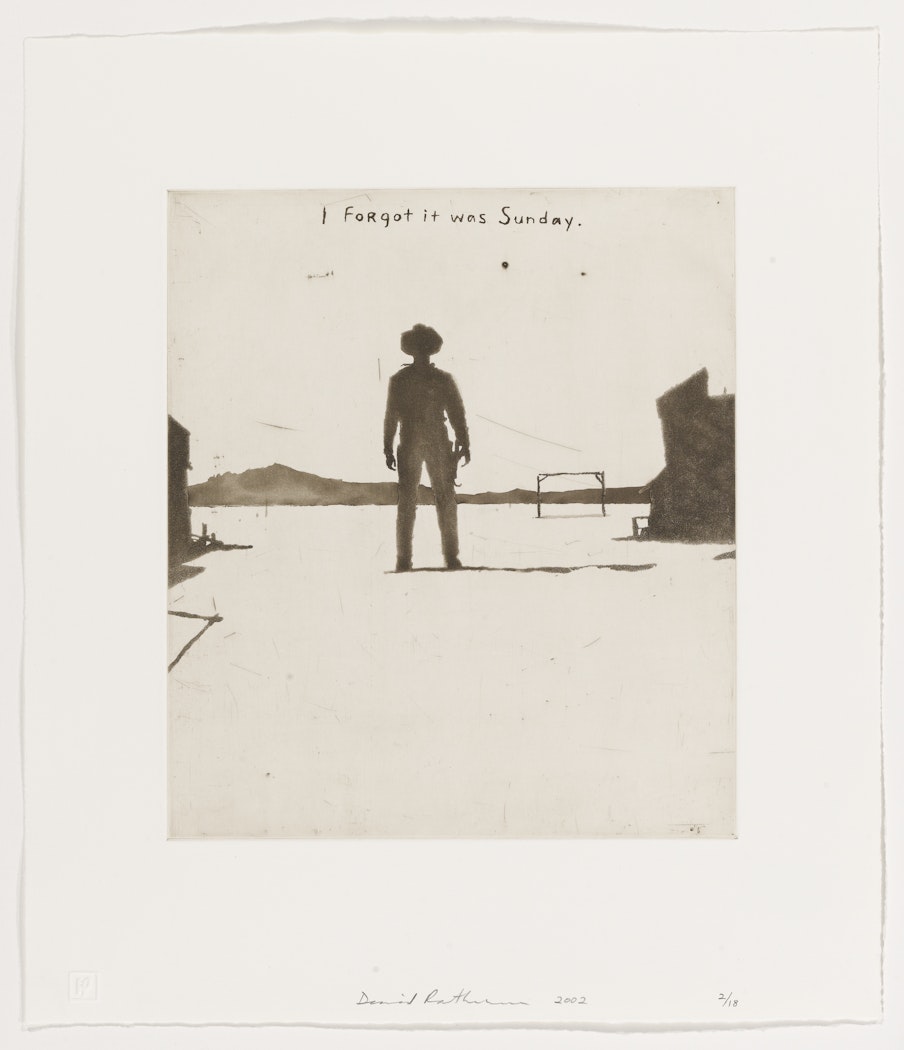 I forgot it was Sunday from the suite "FIVE NEW ETCHINGS"