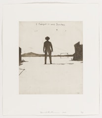 I forgot it was Sunday from the suite "FIVE NEW ETCHINGS"