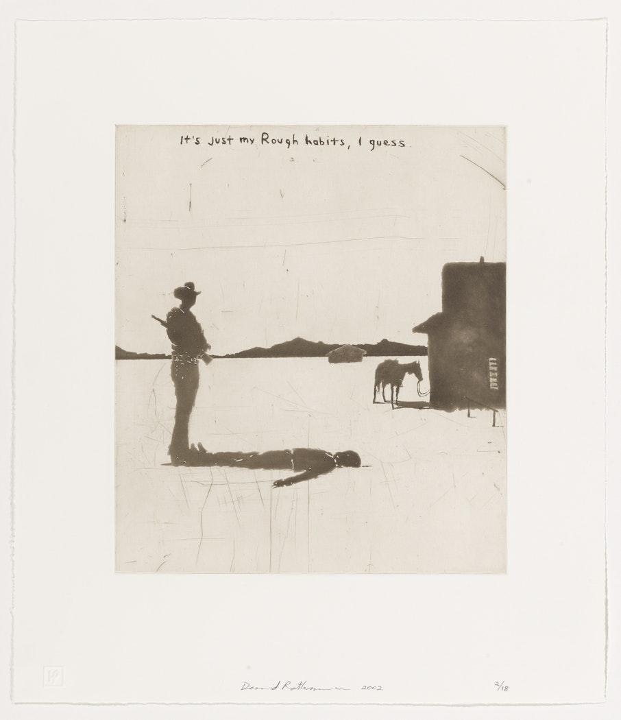 It's just my Rough habits, I guess from the suite "FIVE NEW ETCHINGS"