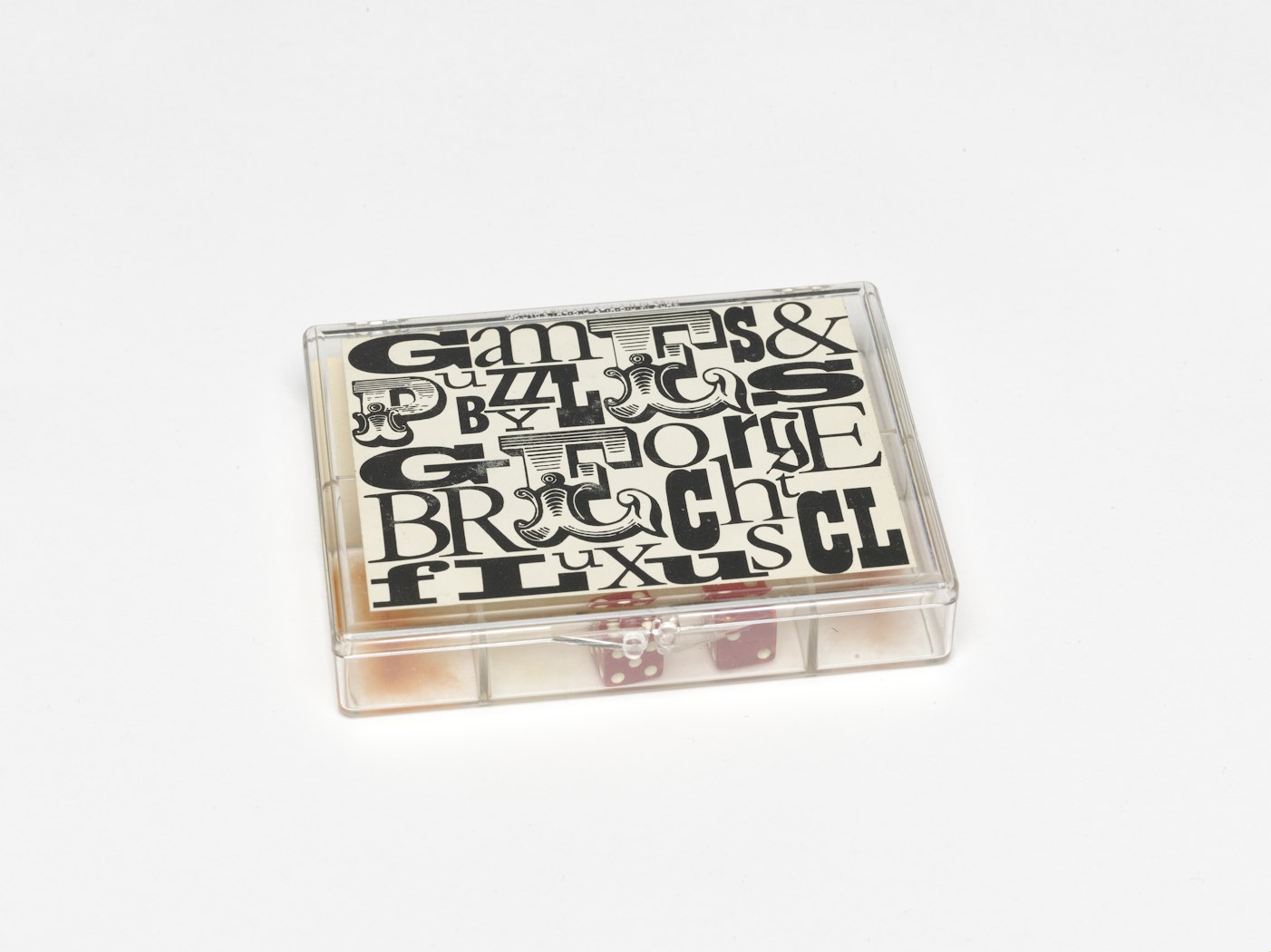 Top of case, closed