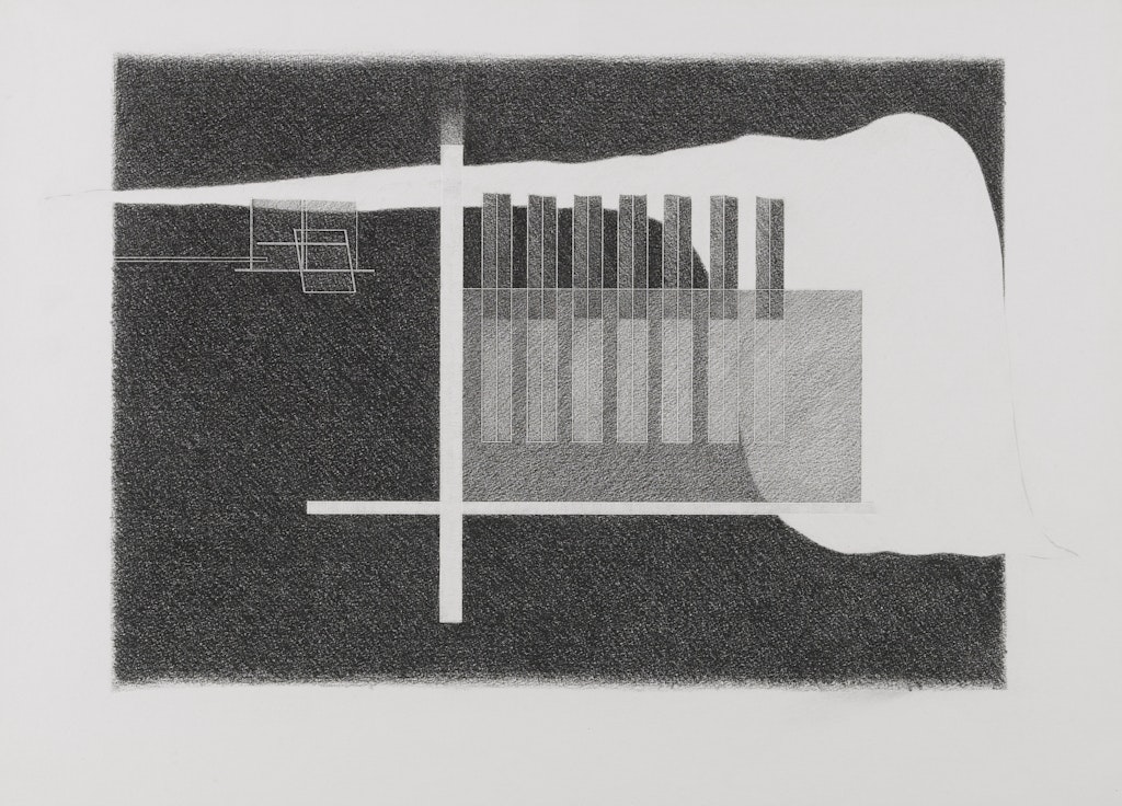 Conceptual Drawing for the Living Space from the exhibition Tokyo:  Form and Spirit