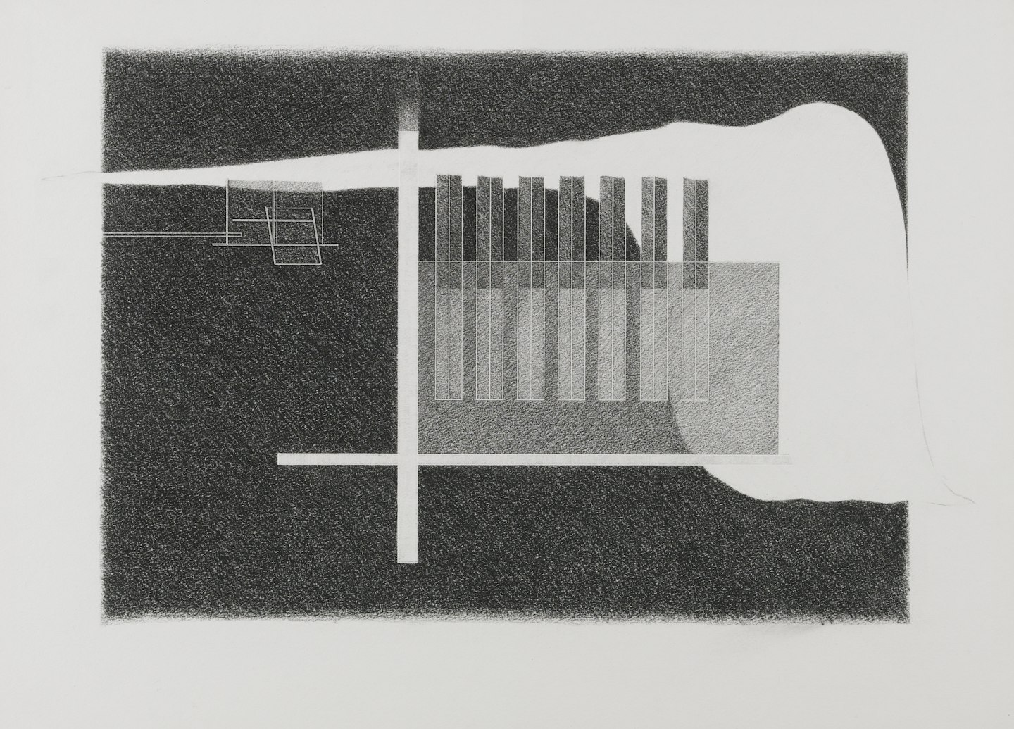 Conceptual Drawing for the Living Space from the exhibition Tokyo:  Form and Spirit