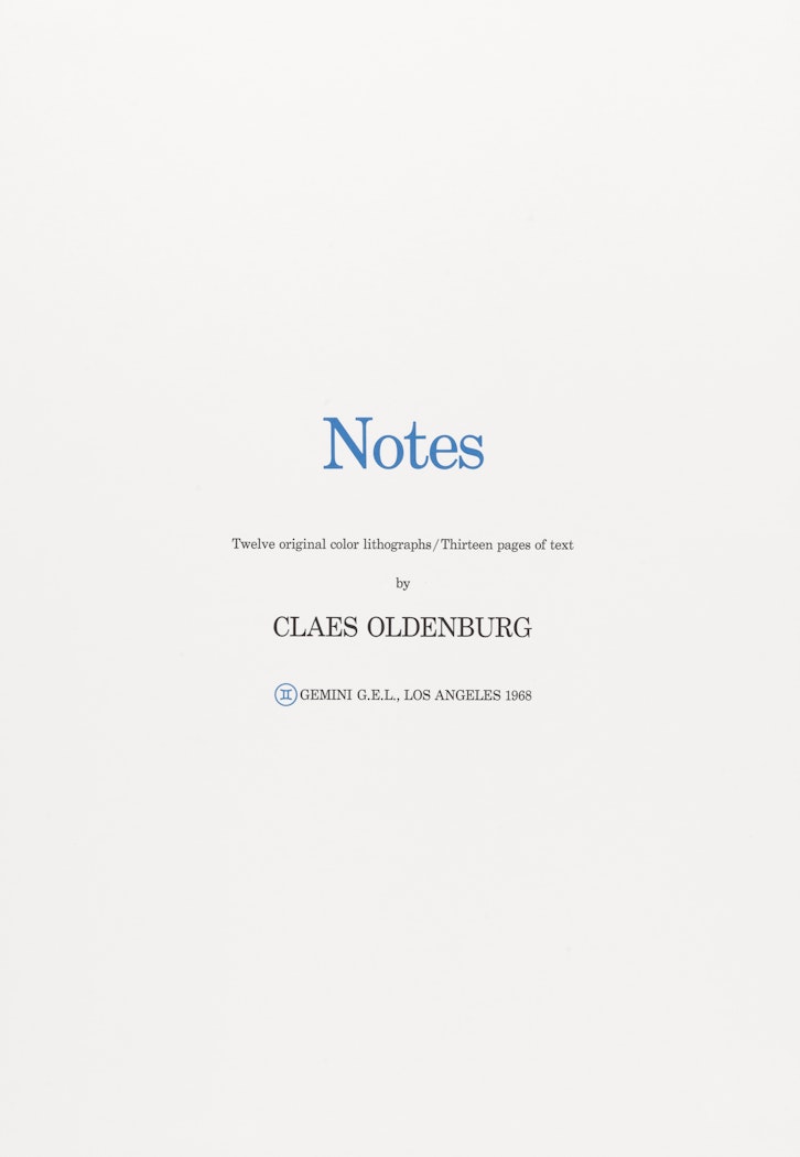 Title Page from Notes Portfolio