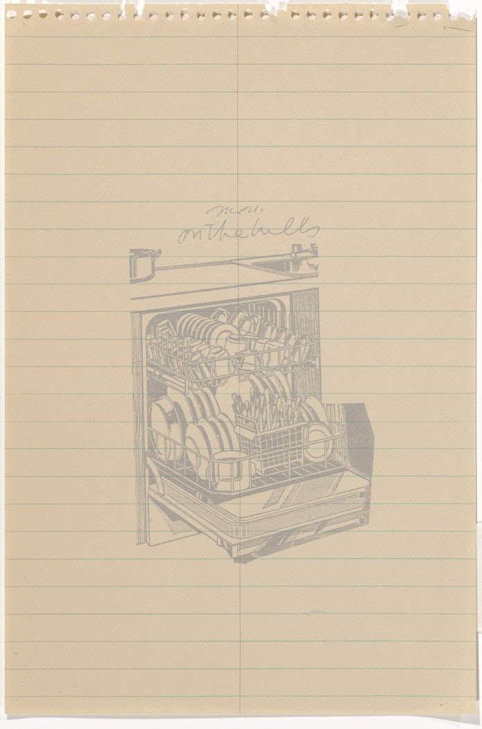 Image of a Dishwasher:  Working Document Related to Notes