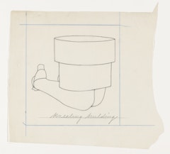 Kneeling Building - Study for Notes