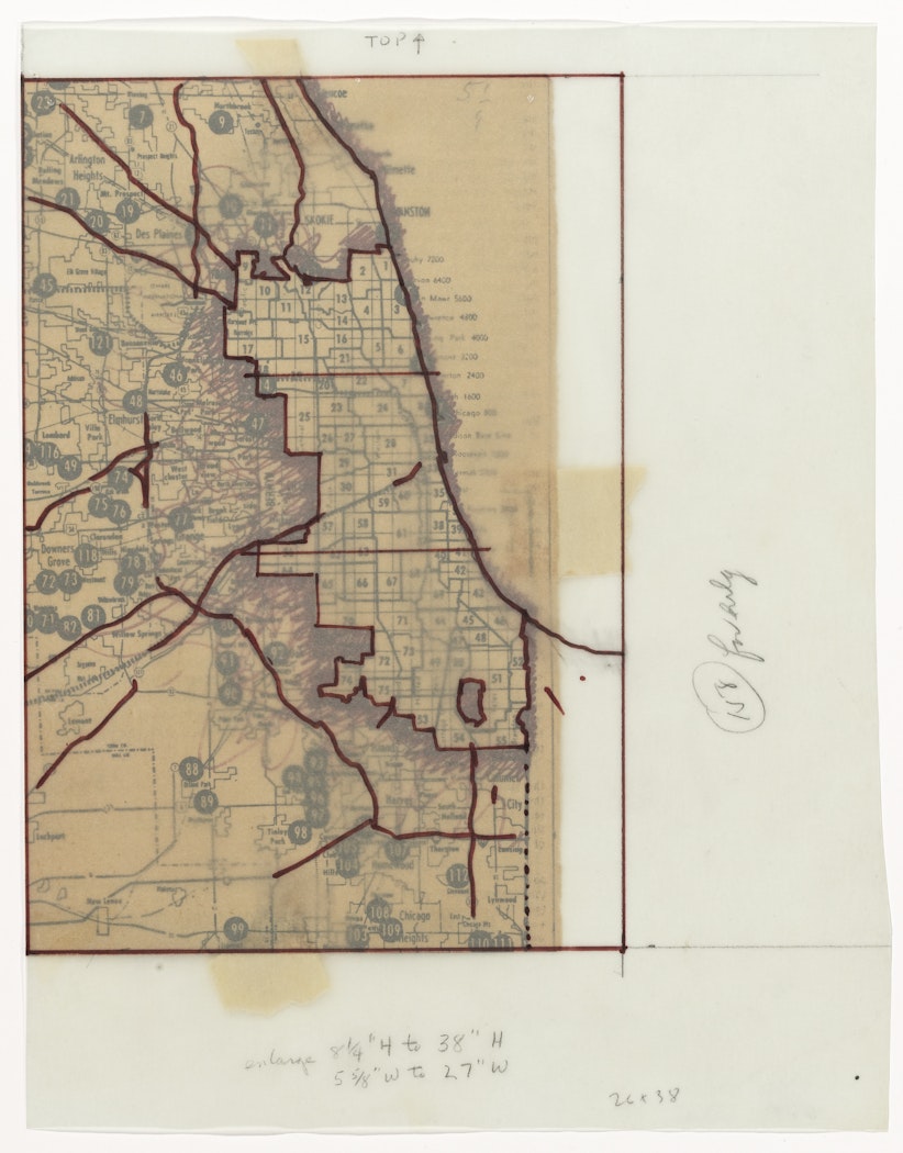 Original map for Chicago Stuffed with Numbers