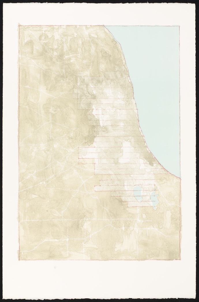 Chicago Stuffed with Numbers, Printing Element 4, blue