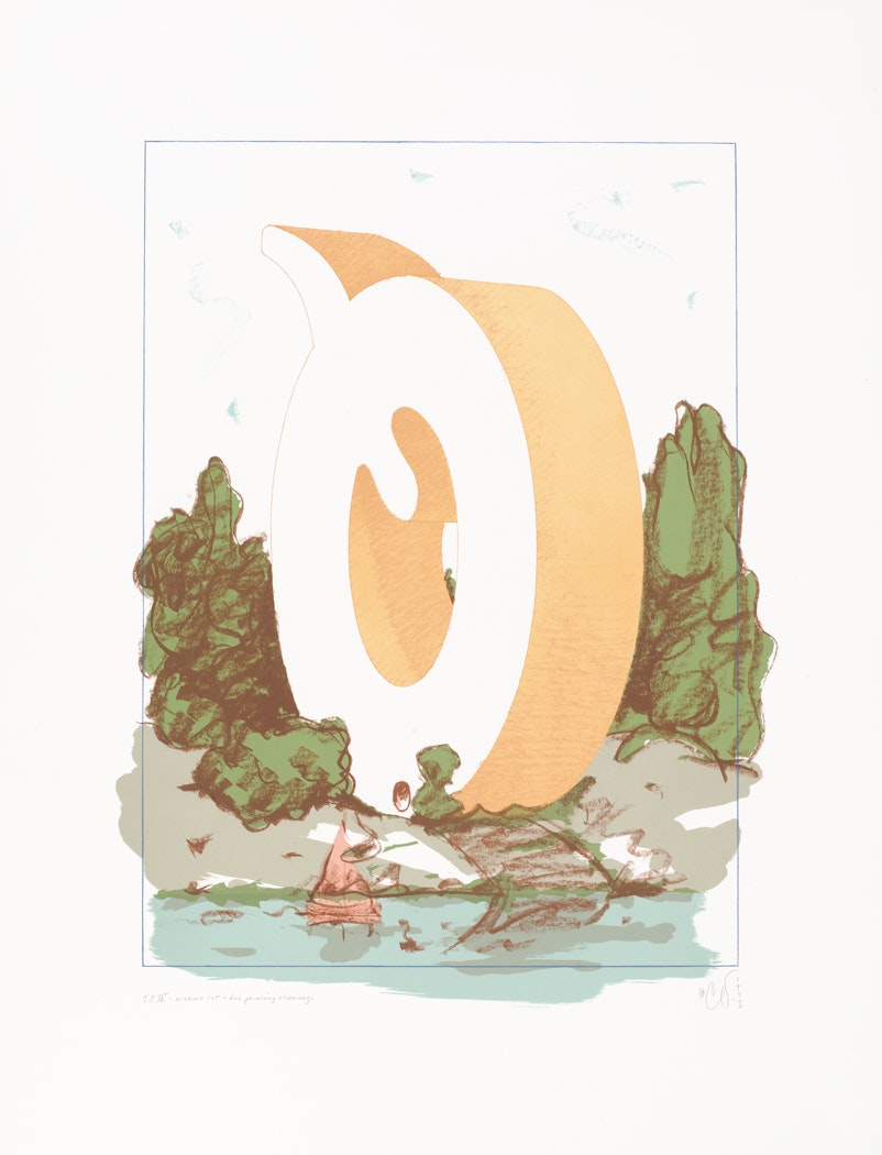 The Letter Q as Beach House with Sailboat