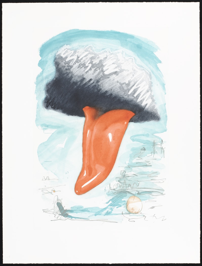 Tongue Cloud Over London with Thames Ball