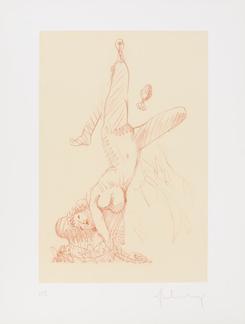 Woman Hanging in Imitation of the Soft Fan
