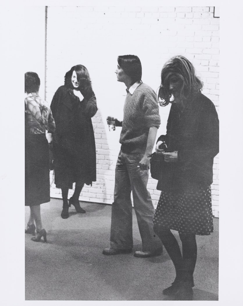 untitled from Adventure Series: Meet Mr. America from Roberta       [Roberta at an art opening] 