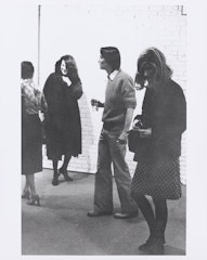 untitled from Adventure Series: Meet Mr. America from Roberta       [Roberta at an art opening] 