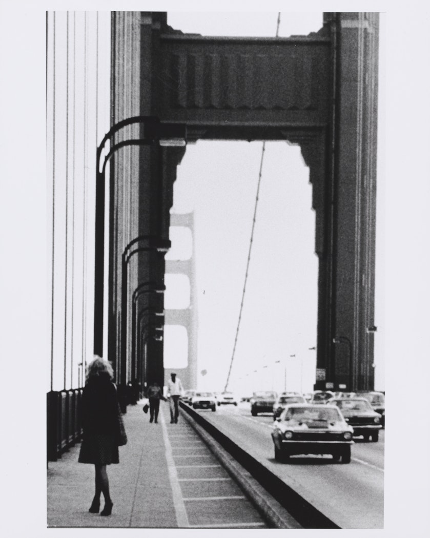 untitled from Adventure Series: Meet Mr. America from Roberta       [Roberta contemplating suicide on Golden Gate Bridge]