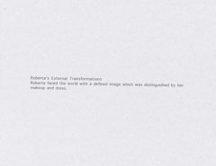 title page from Roberta's External Transformations from Roberta      