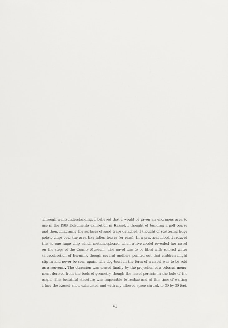 Text, Page VI from Notes Portfolio