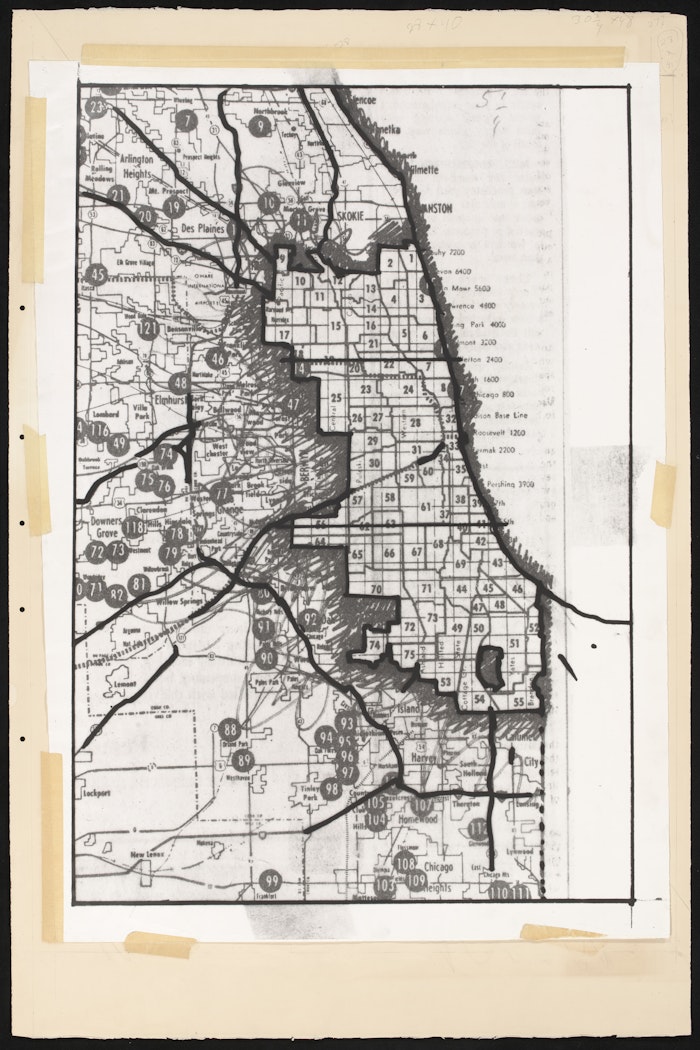 Photostat for Chicago Stuffed with Numbers
