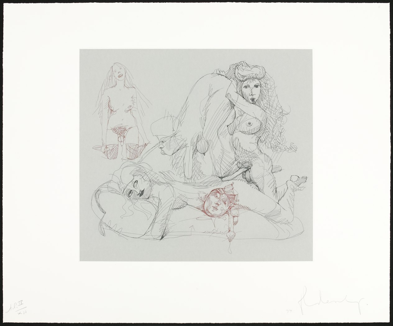 Four Figures and Head on Giant Phallus