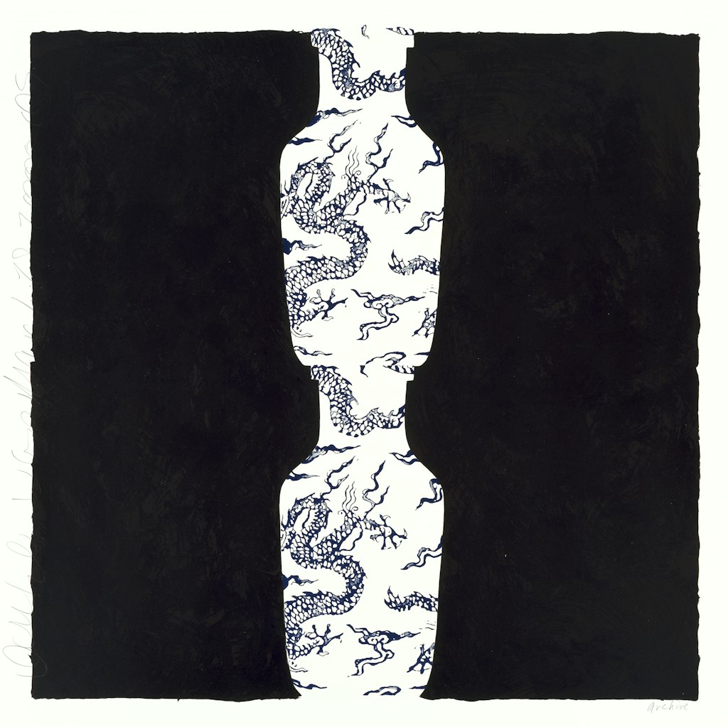 Double Blue Vase March 28 2000