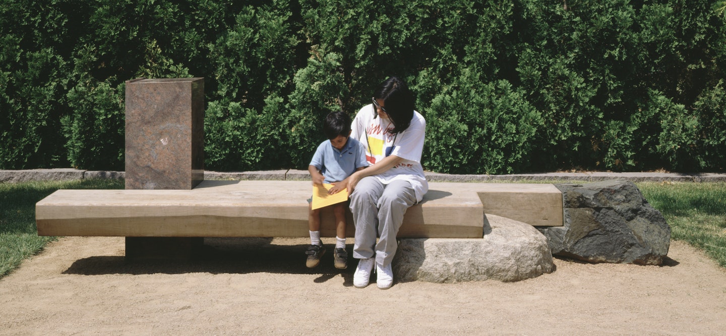 garden view in summer, ca 1992
