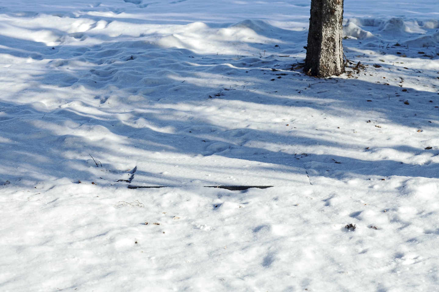 in winter, work is covered with snow.  View 10