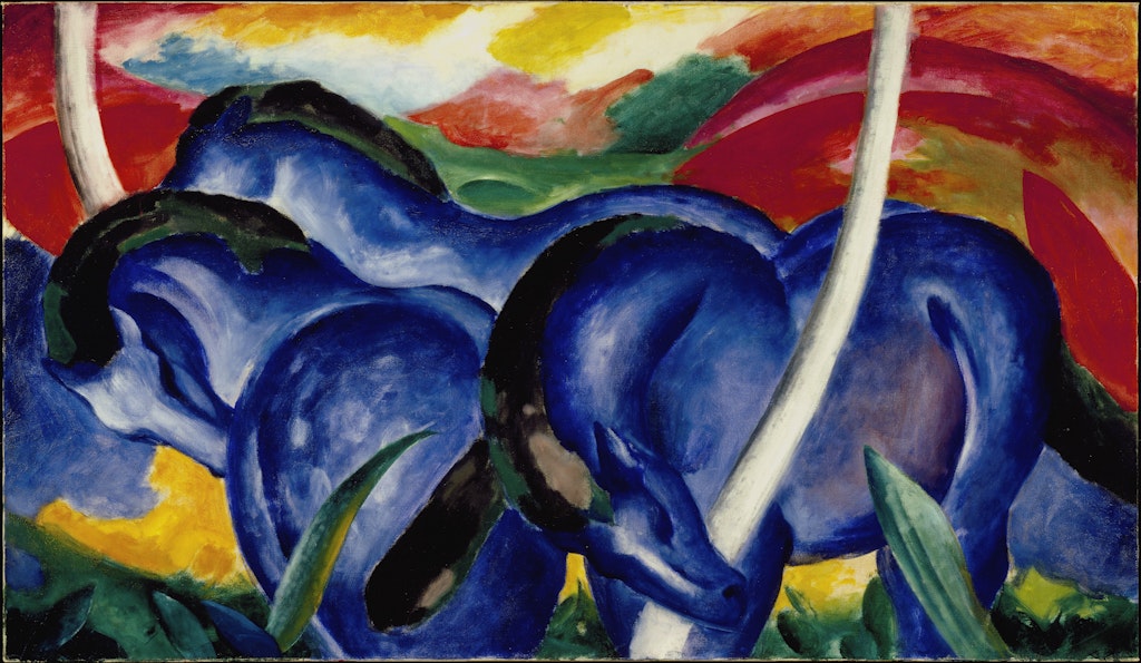 Die grossen blauen Pferde (The Large Blue Horses)