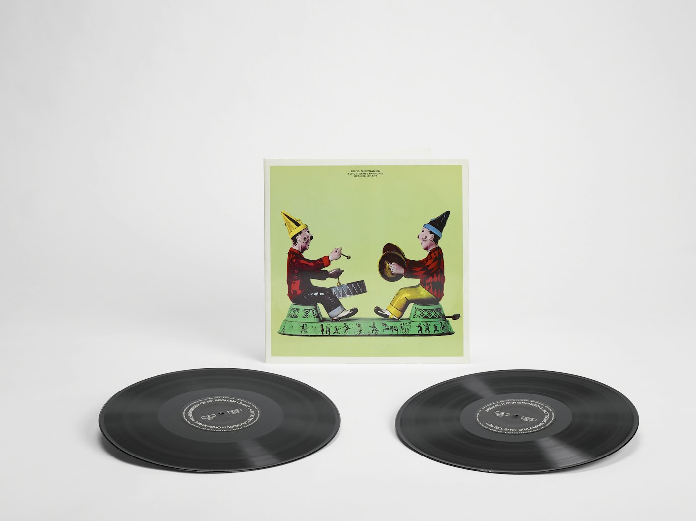 Album jacket with two records