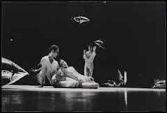 Merce Cunningham, Barbara Dilley, and Albert Reid in RainForest
