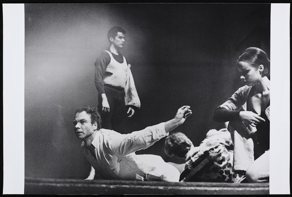 Merce Cunningham, William Davis, and Barbara Dilley in Story