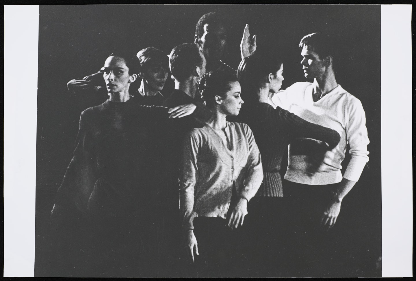 Carolyn Brown, Valda Setterfield, Peter Saul, Gus Solomons, Barbara Dilley, Sandra Neels, and Albert Reid in How to Pass, Kick, Fall and Run