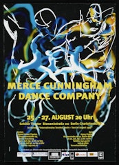 poster for Merce Cunningham Dance Company: Schiller Theater, 25-27 August 1999