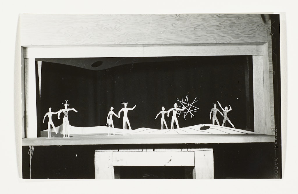 documentation of Isamu Noguchi set design for The Seasons