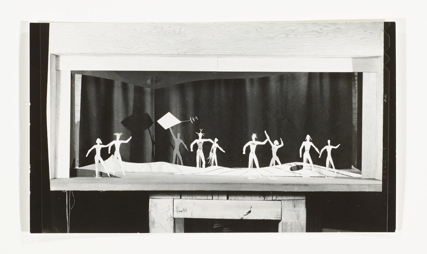documentation of Isamu Noguchi set design for The Seasons