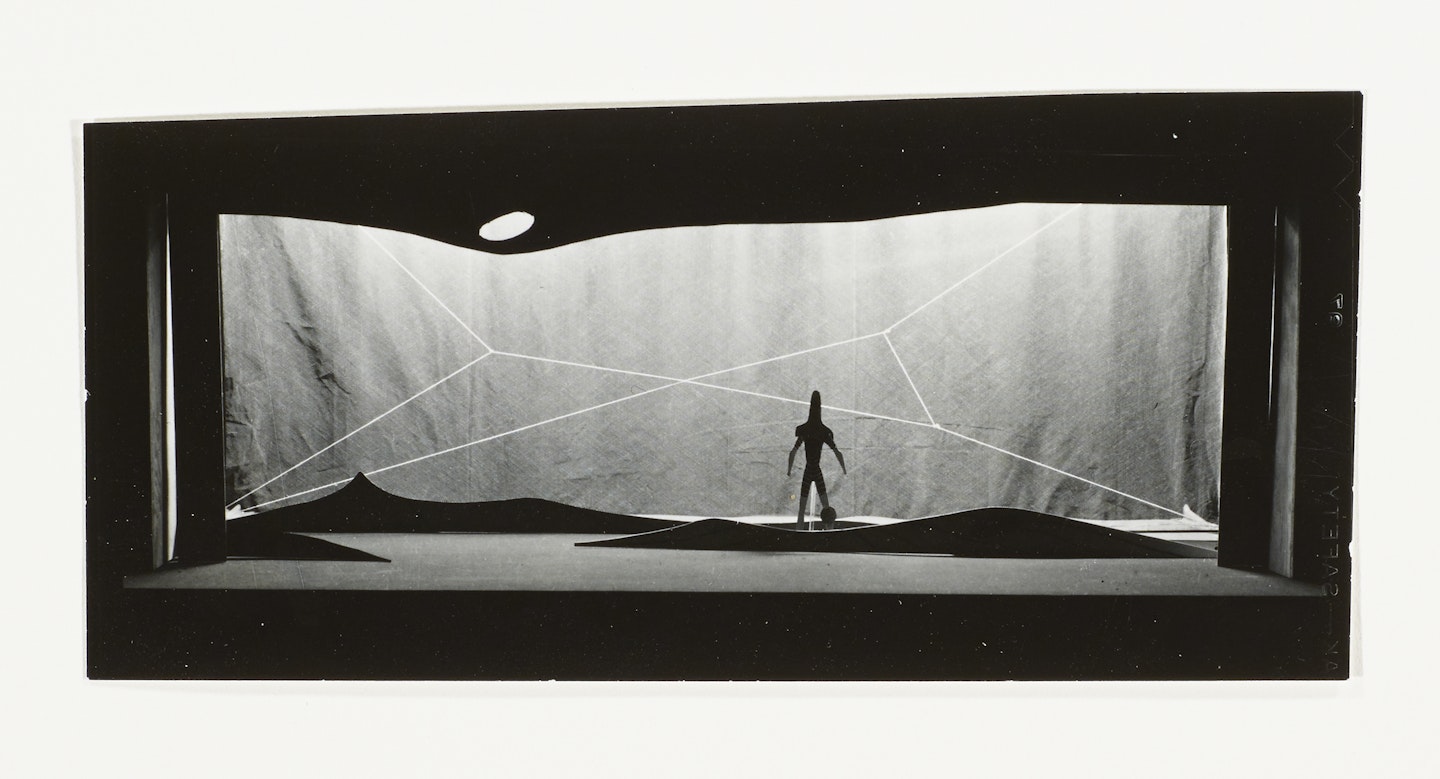 documentation of Isamu Noguchi set design for The Seasons