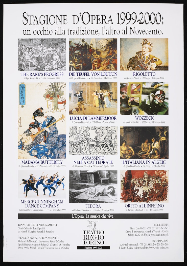 poster for Stagione D' Opera 1999-2000: Teatro Regio Torino