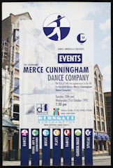 poster for Dance Umbrella Presents Events, The Legendary Merce Cunningham Dance Company
