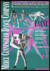 poster for Merce Cunningham Dance Company Event at 28° Festival Internazionale del Balletto