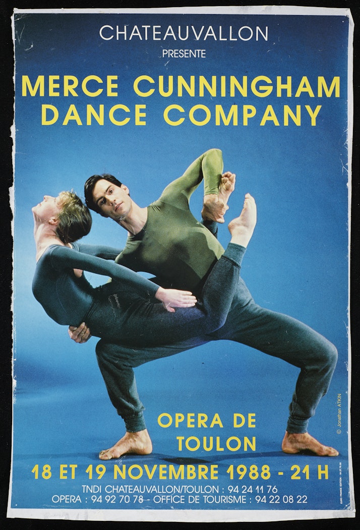 poster for Chateauvallon presente Merce Cunningham Dance Company Opera de Toulon
