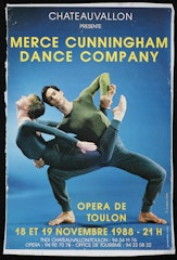 poster for Chateauvallon presente Merce Cunningham Dance Company Opera de Toulon