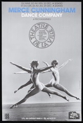 poster for Merce Cunningham Dance Company: Festival d'Automne a Paris 1988 Theatre de la Ville 21e