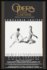 poster for Merce Cunningham Dance Company: Opera de Paris Garnier Compagnie Invitee November 17 - 21,1982