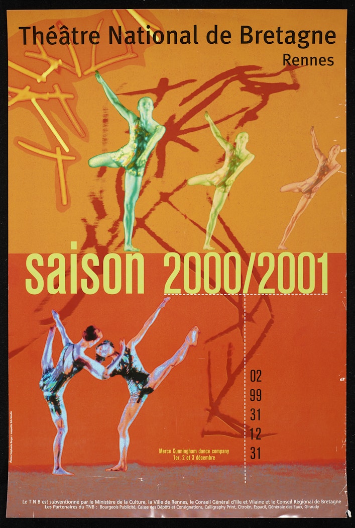 poster for Théatre National de Bretagne Rennes Saison 2000/ 2001