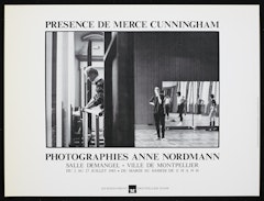 poster for Presence de Merce Cunningham Photographies Anne Nordman