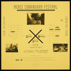 poster for Merce Cunningham Festival: Wesleyan University Center for the Arts 