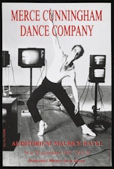 poster for Merce Cunningham Dance Company: Auditorium Maurice Ravel November 19- 20, 1982