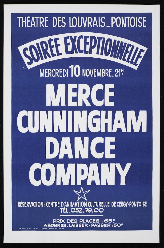 Théatre des Louvrais-Pontoise Soirée Exceptonnelle: Merce Cunningham Dance Company November 10, 1967