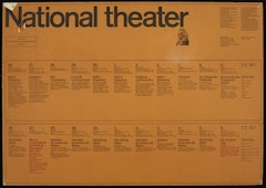 poster for National Theater Groses Haus, July 7- July 13, 1964