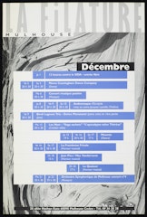 poster for La Filature Mulhouse Décembre