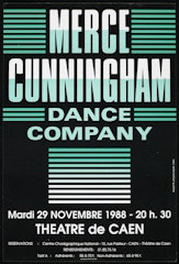 poster for Merce Cunningham Dance Company: Theatre de Caen  November 29, 1988